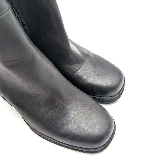 Korks Moergan Side Zip Boots Square Toe Women's Black Size US10M EU40.5 - Picture 11 of 14